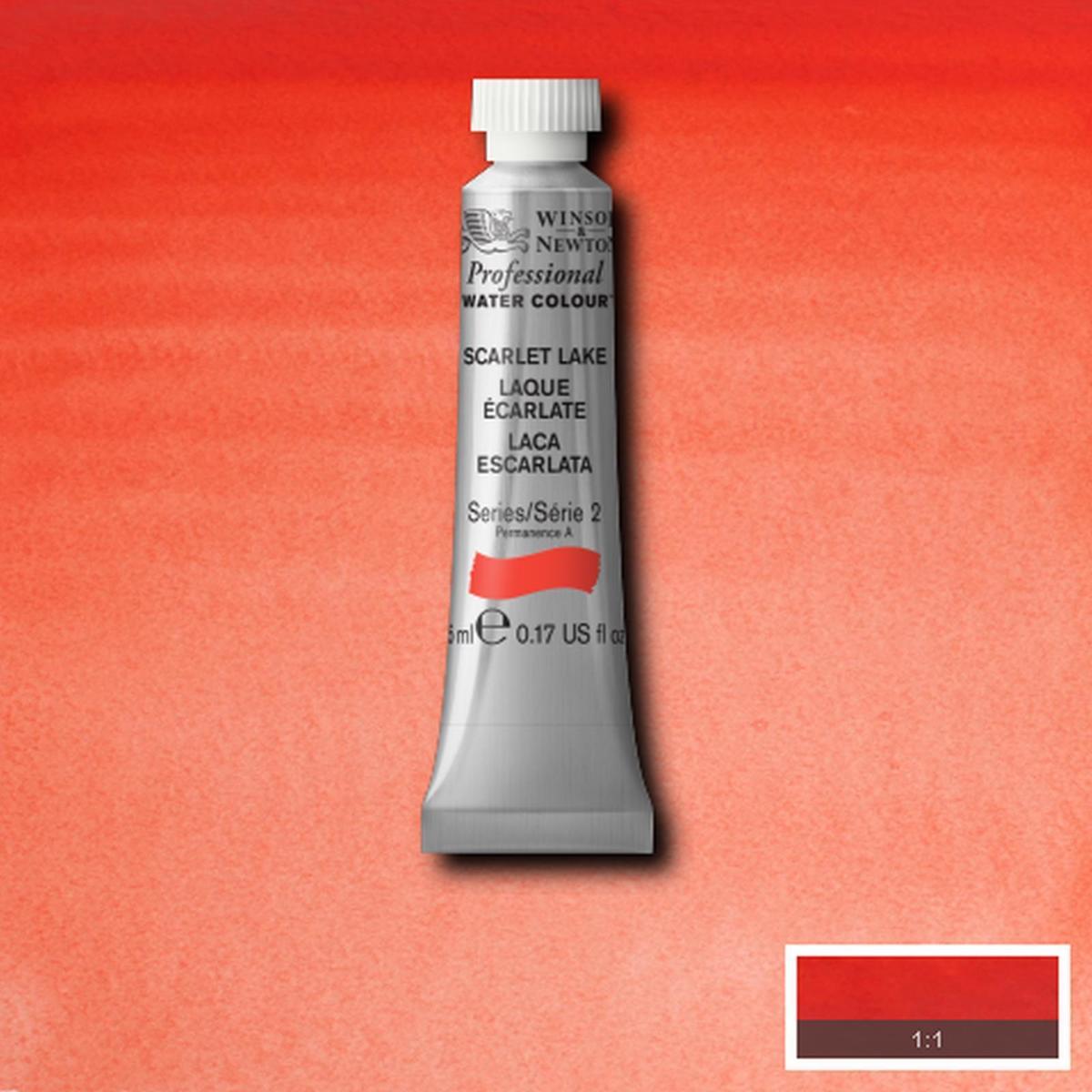 W&N Professional  Aquarelverf 5ml | Scarlet Lake